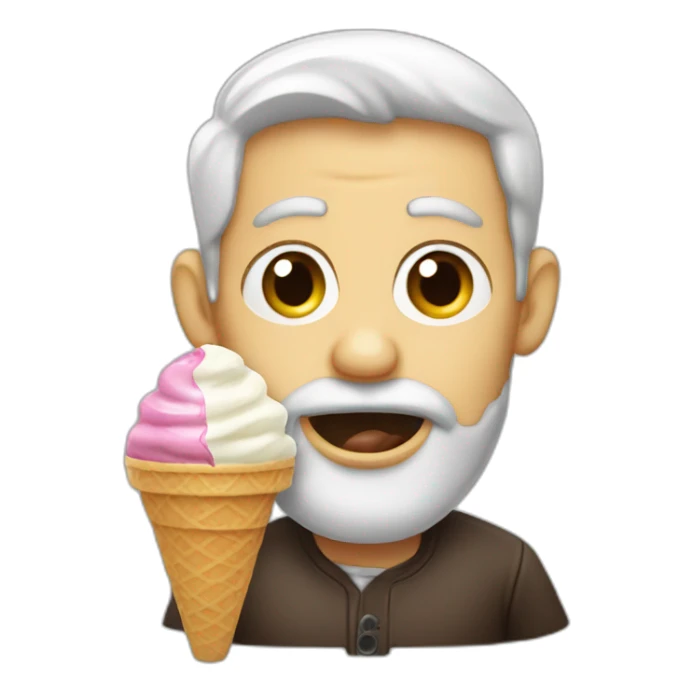 jew eating ice cream sticker