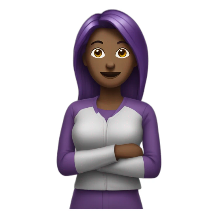 Woman who like aubergine sticker
