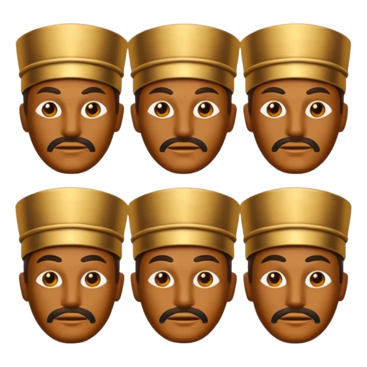 sanxingdui bronze man emoji set sticker