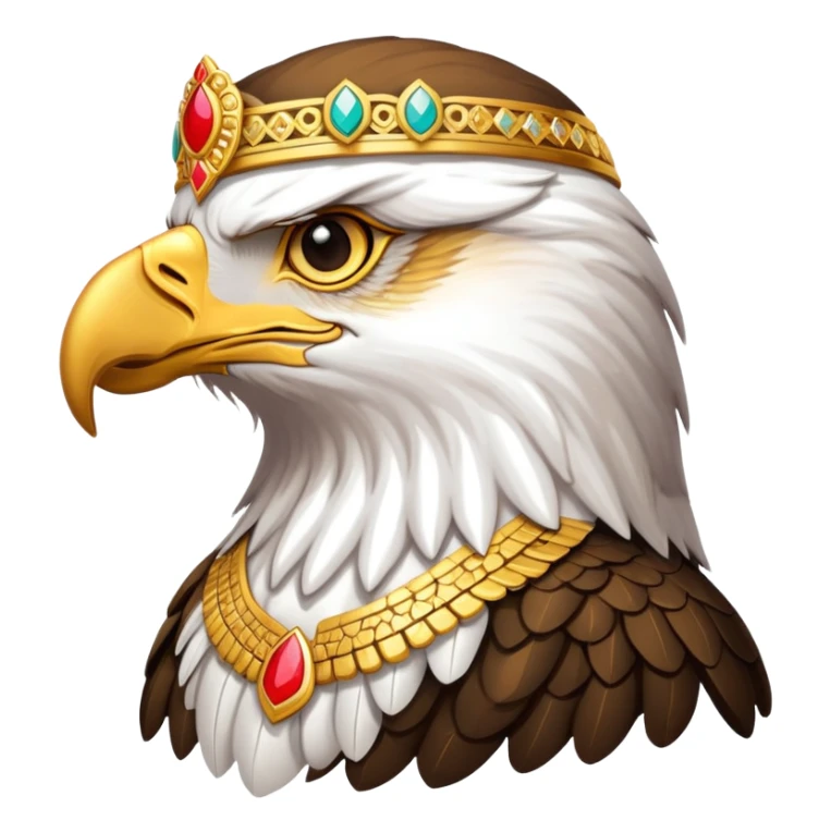 The taj on the head of eagle sticker