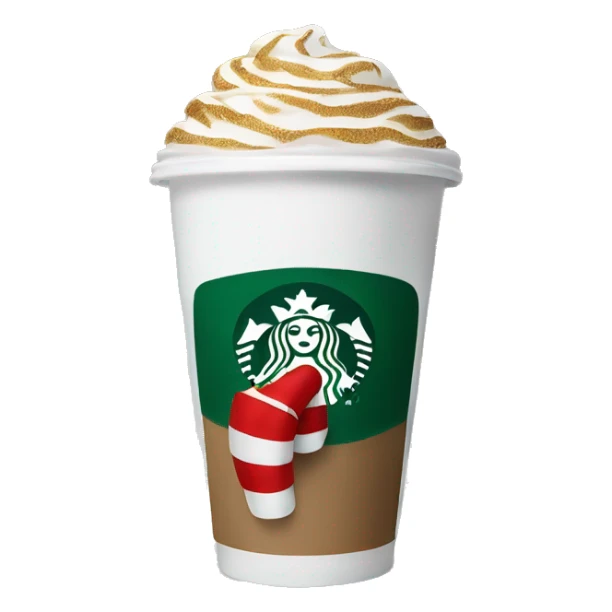 Starbucks holiday coffee cup sticker