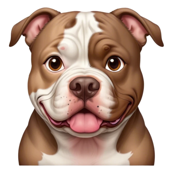 Américain Bully xxl brown merle  sticker