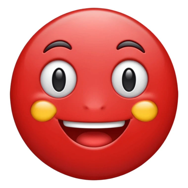 Emoji red sticker