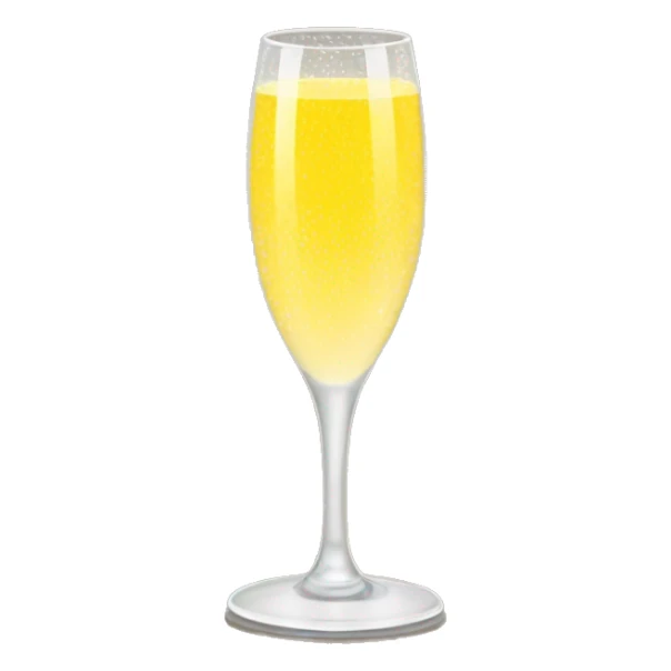 mimosa in a champagne glass sticker