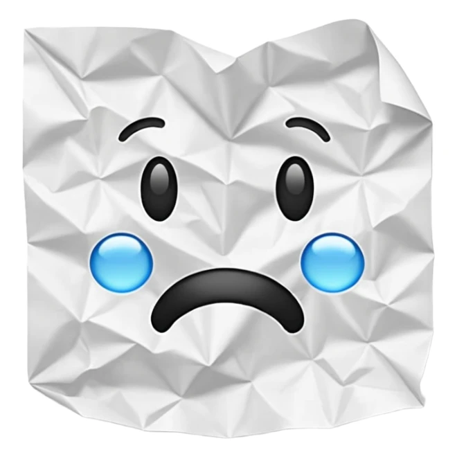 piece of paper with written text only sticker