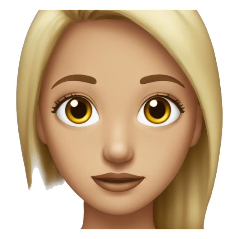 hazel eyes girl dirty blonde  sticker