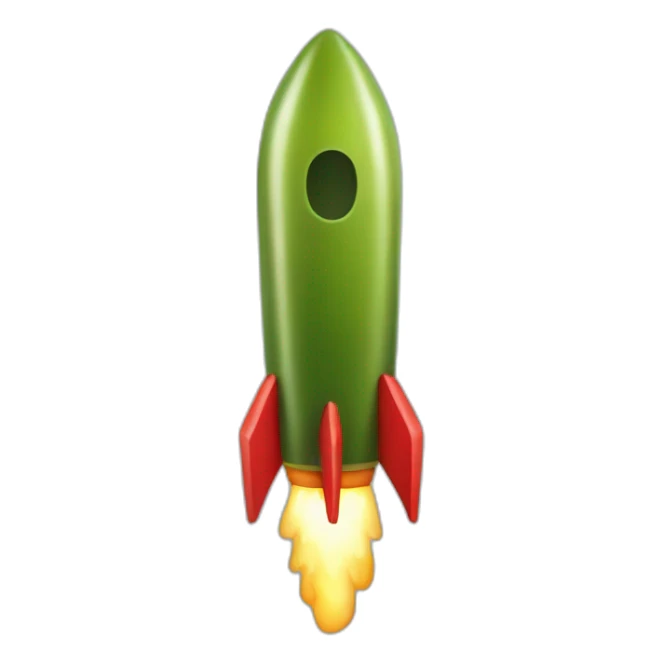 Pickle rocket sticker