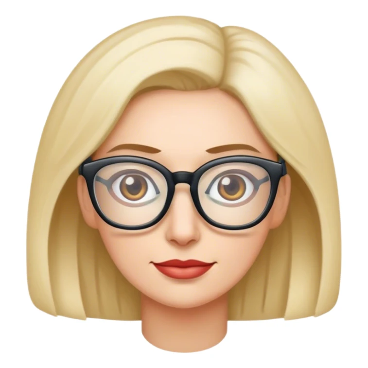 Mom wearing glass had sticker