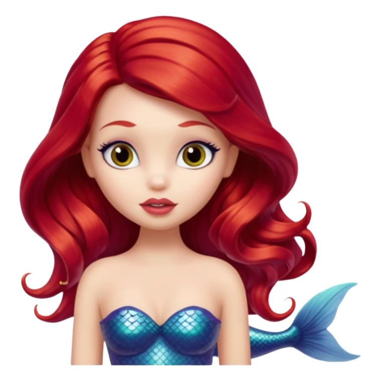 Ariel the mermaid made into a bratz doll sticker