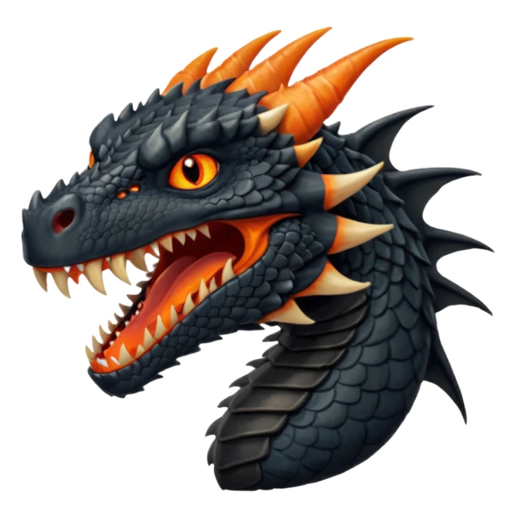 Drogon  from Games of throne character face only younger sticker