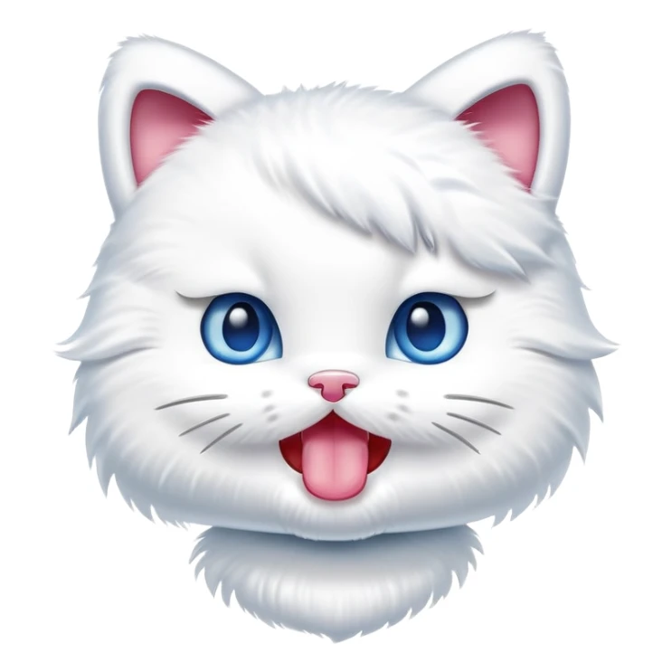 Hello-kitty hello-kitty with blue eyes sticking her tongue out sticker