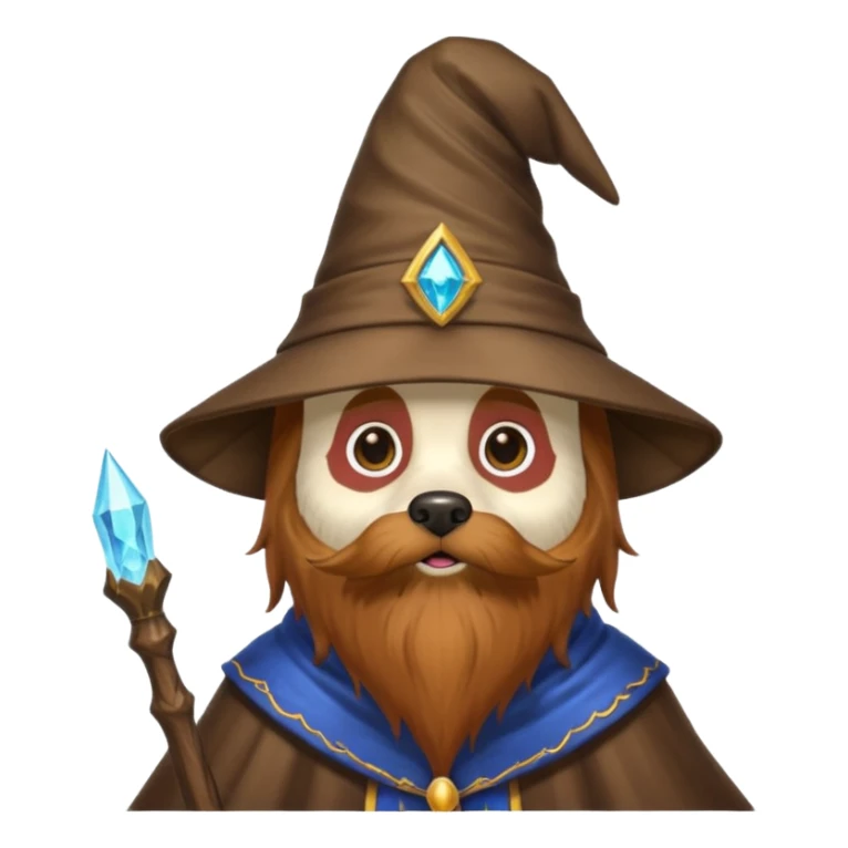 Dog wizard sticker