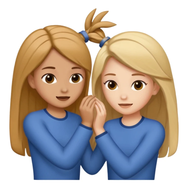 Two girls pulling each other’s hair  sticker