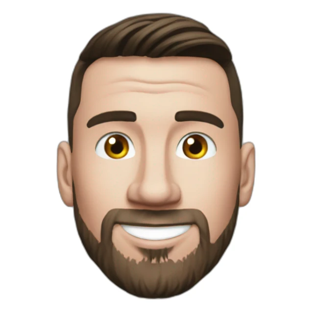 Messi sur les genoux de ronaldo sticker