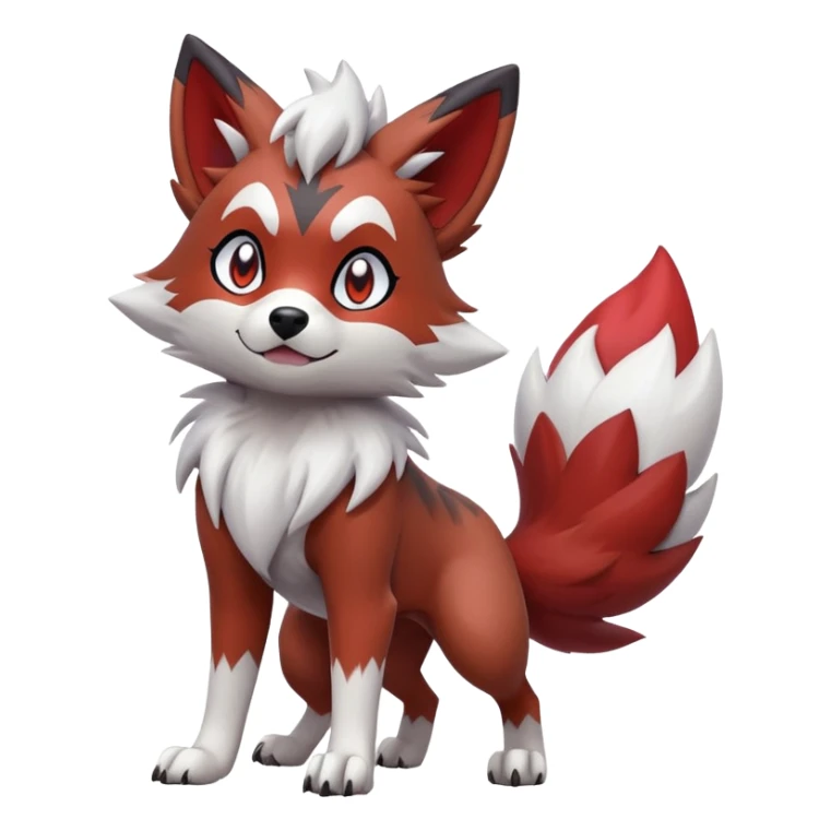 Lycanroc-Zorua-hybrid (Full body) sticker
