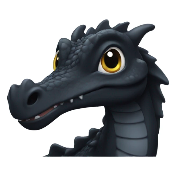 Baby black dragon Disney sticker