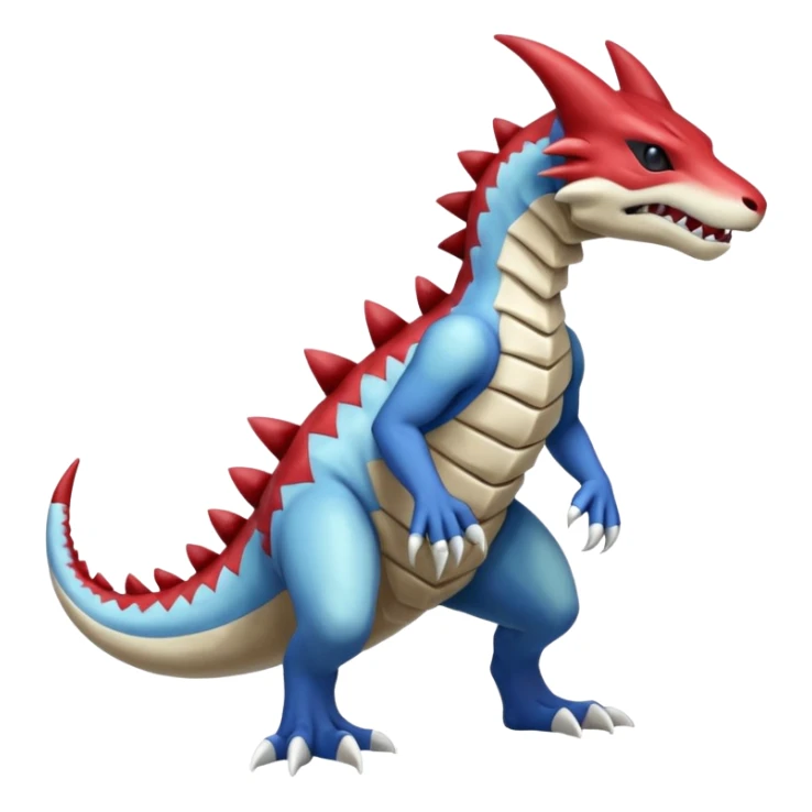 Shiny Koraidon-Marowak-Gabite-Fakémon-hybrid-creature (full body)  sticker