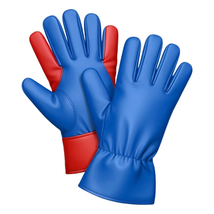 One Hand glove in blue (#00A3E0) and red (#F9423A)  sticker