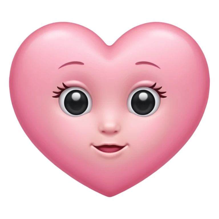 Light baby pink heart sticker