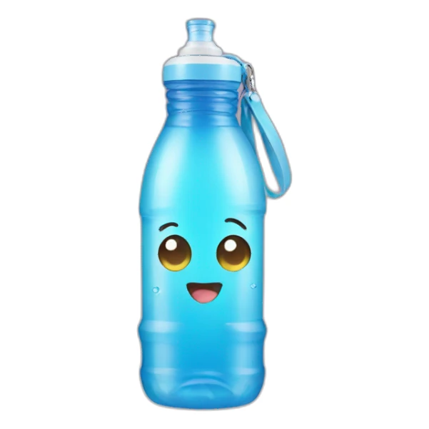 Kawaii water bottle sticker