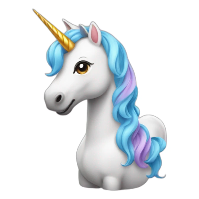 Unicorn celebrating birthday  sticker