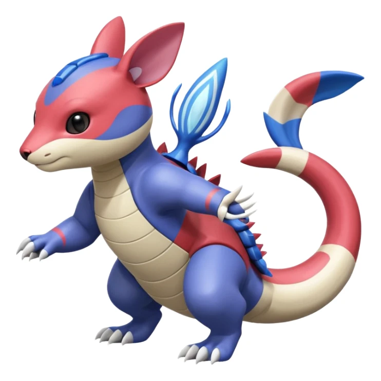 Palkia-Kyogre-Furret-fusion sticker