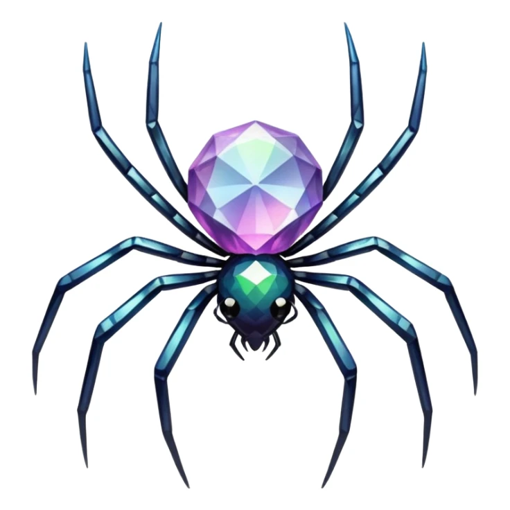 Crystal spider sticker
