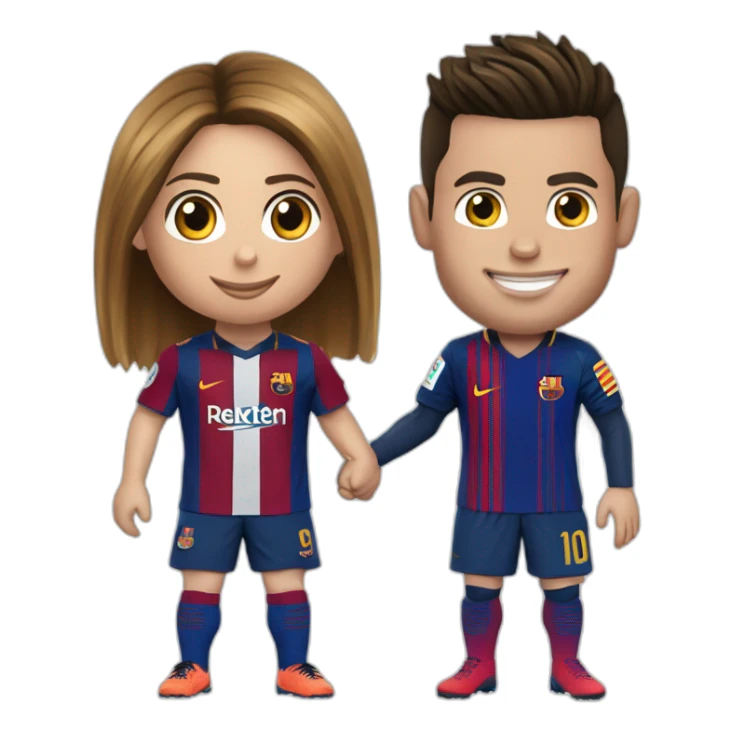 Cristiano Ronaldo met un petit pont a messi  sticker