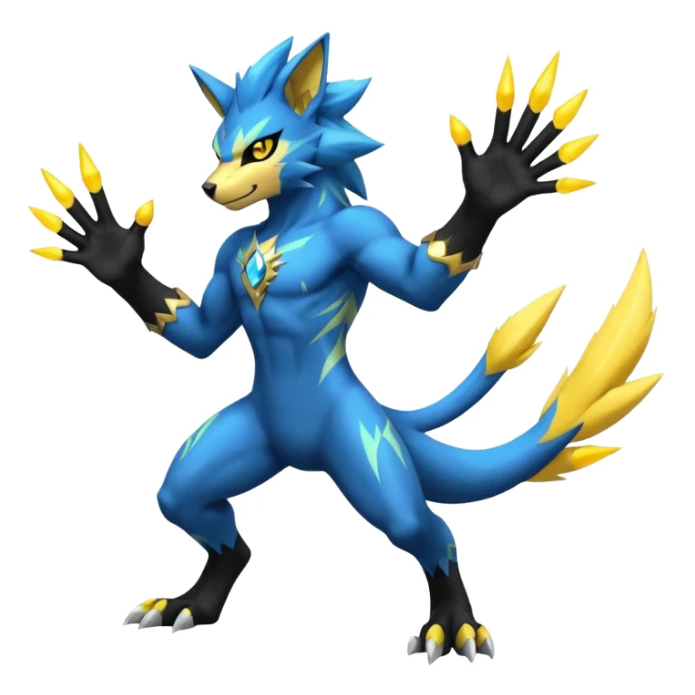 Luxio-Luxray-Zeraora-Manectric-fusion (full body) sticker