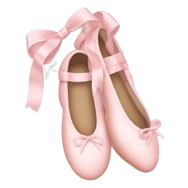 soft pink ballerina shoes sticker