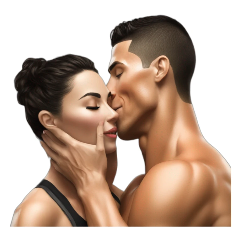 Cristiano Ronaldo kiss feet georgina sticker