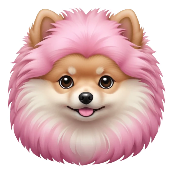 Pink Pomeranian  sticker