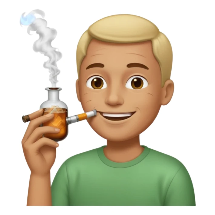 Smoking bong sticker