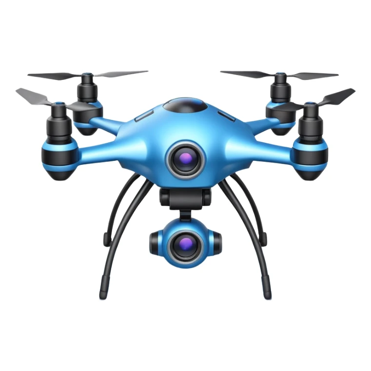 space explorer drone object icon, small futuristic drone with camera lens, glowing blue lights, sci-fi metal body, antenna details, 3D cartoon, mobile game icon style, centered, clean background, soft shadow, no text, no watermark
 
 sticker