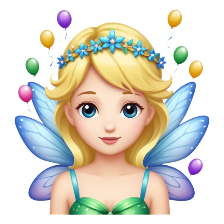 Beautiful Birthday Confetti fairy sticker