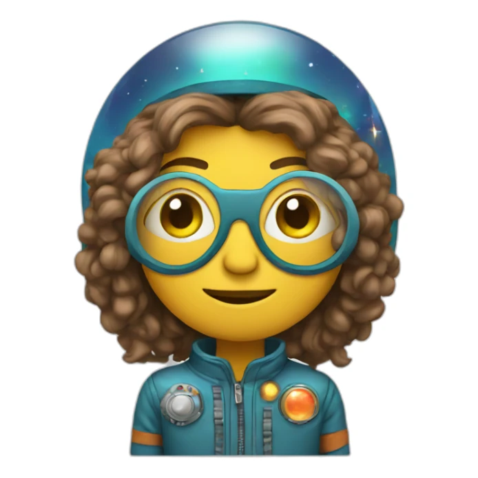 hippie in space sticker