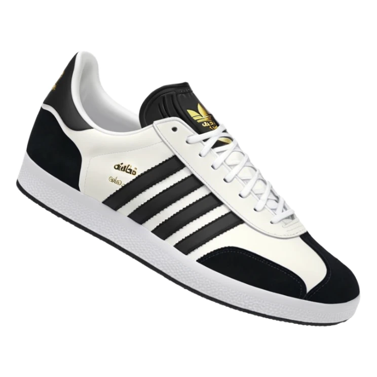 Adidas white stripes gazel sticker