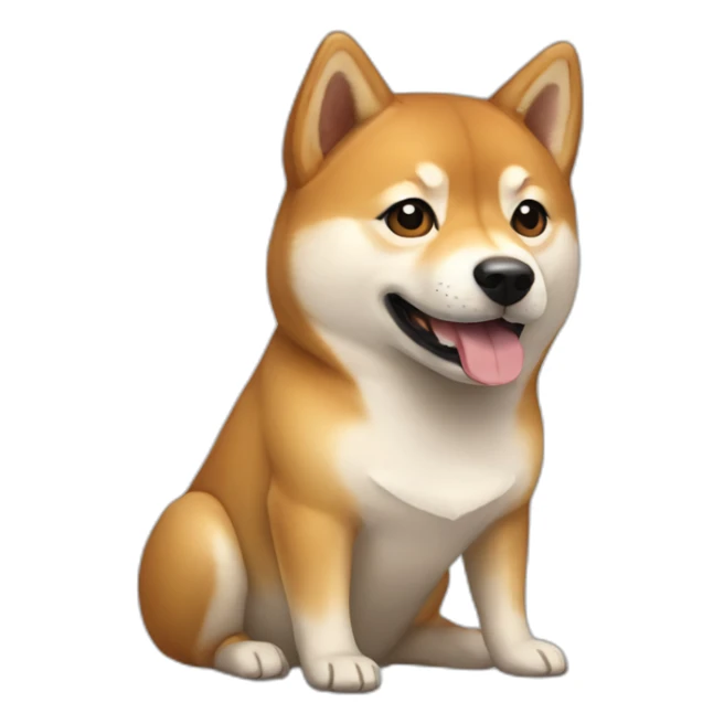 Shiba inu and Elon musk sticker