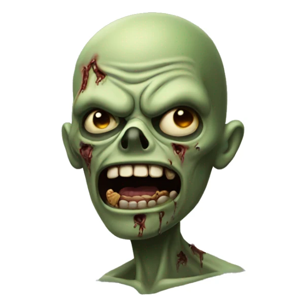 Emoji zombie desquiciado  sticker