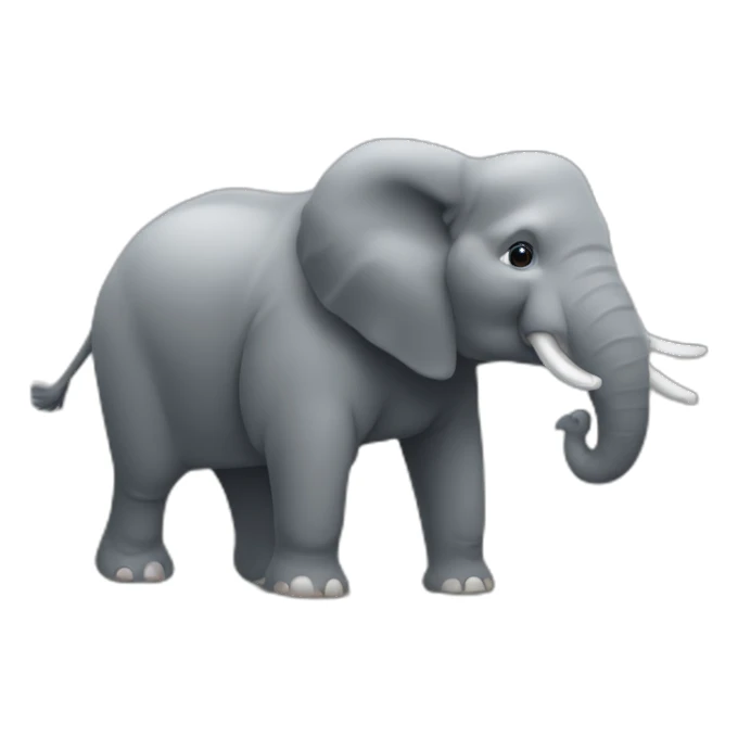 Un éléphant qui fait de la musculation  sticker