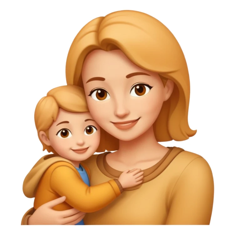 A loving mother figure with a warm smile sticker