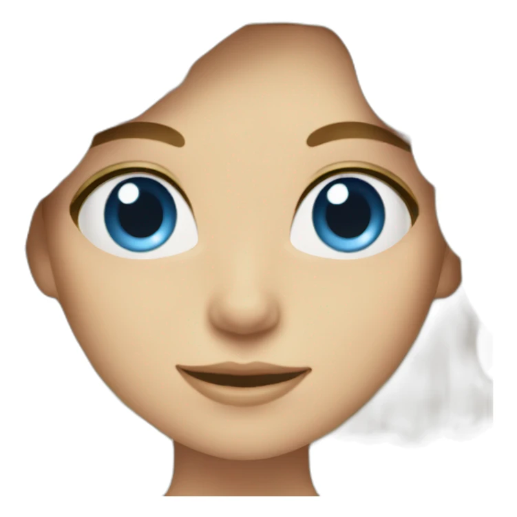 Blonde Girl blue eyes with camera  sticker