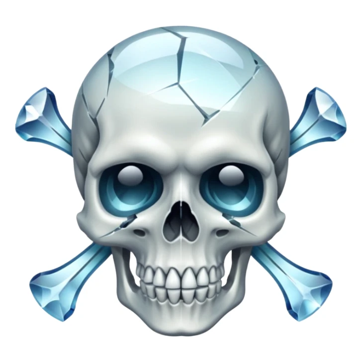make the bow be holding the skull together make the skull see threw crystal sticker