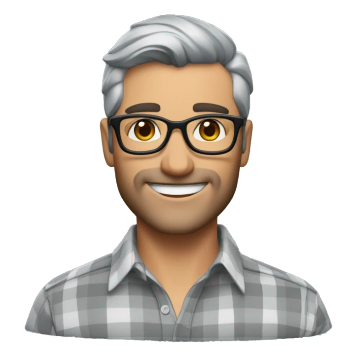 Memoji of Andrew Huberman	40s, Silver fox, tortoiseshell glasses, crisp button-downs, muscular sticker