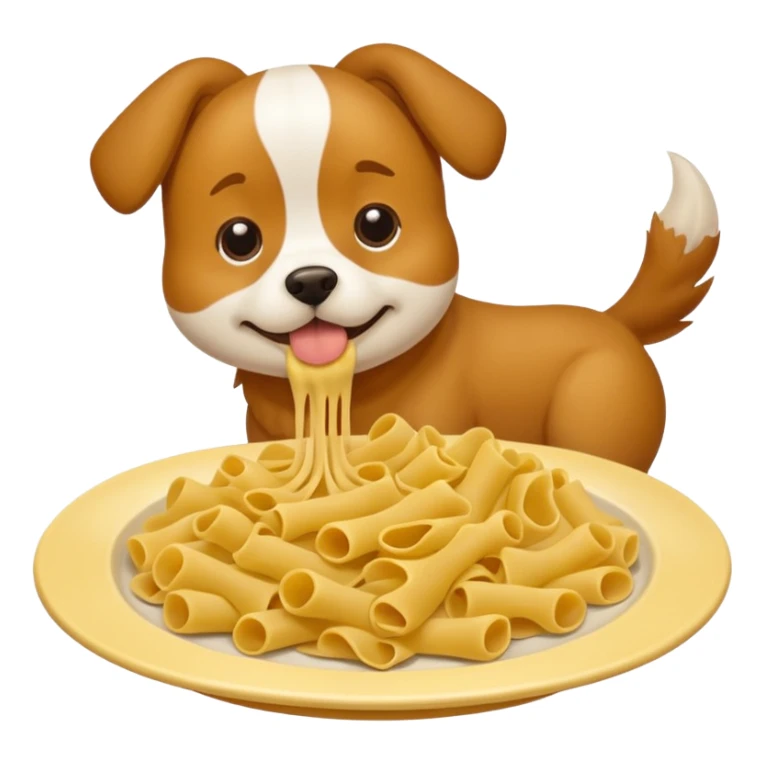 Dog farting out pasta  sticker