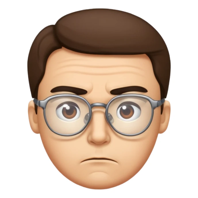 Puedes generar este emoji 🤨pero que tenga lentes  sticker