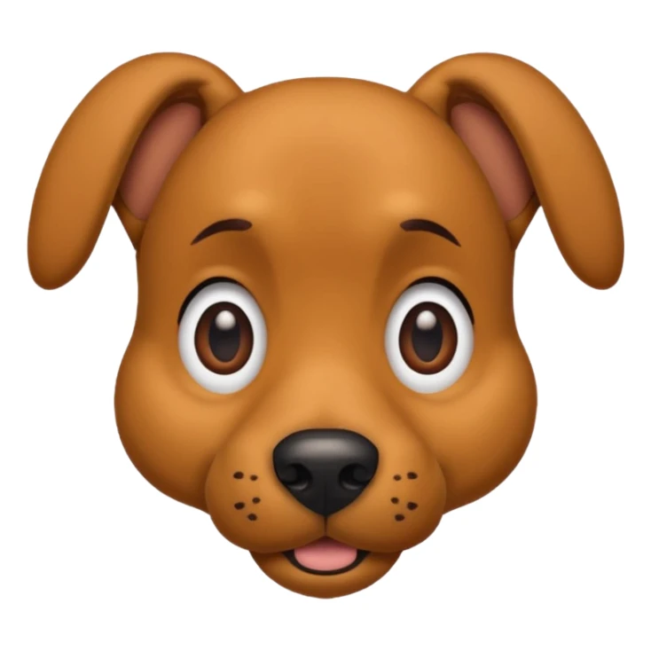 the face of the dog scooby doo sticker