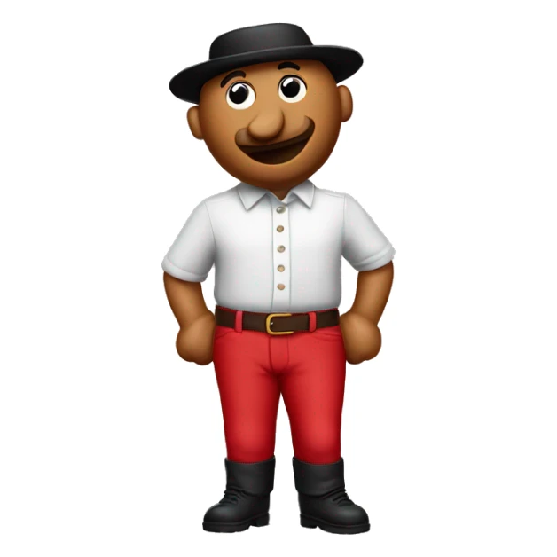 mr goetta sausage red pants mascot sticker