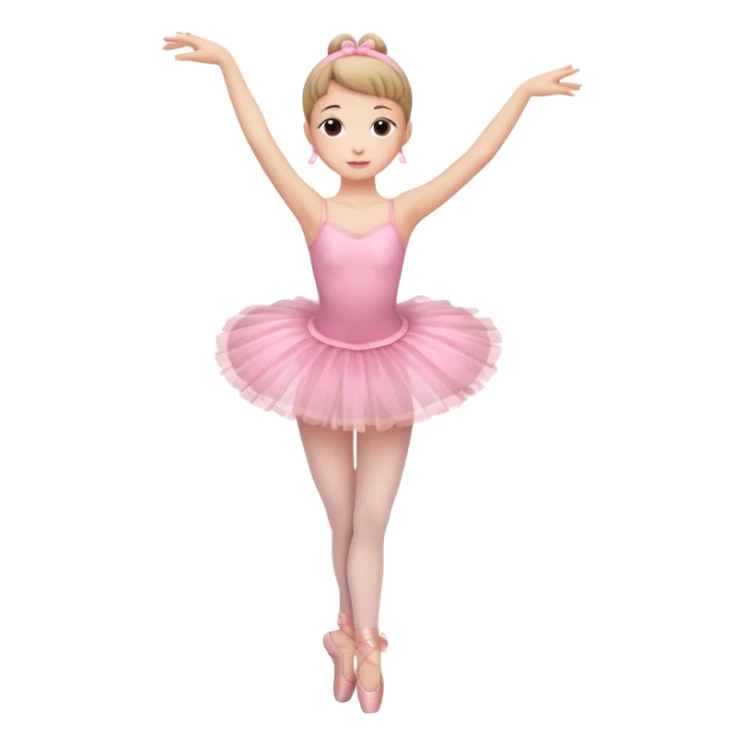 Ballerina full body pink sticker
