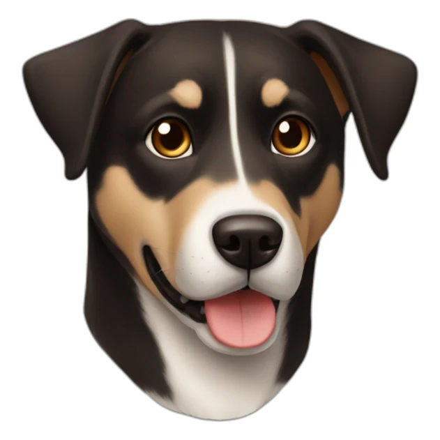 brown-husky-black-lab-mix-dog sticker